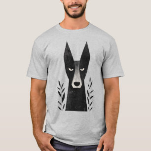 Stylish Dog Illustration for Pet Lovers T-Shirt