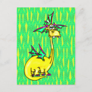 Stylish Dragon Postcard