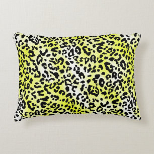 stylish dress pattern design with leopard skin eff accent pillow