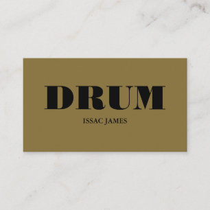 Stylish Drummer, Professional Musician Business Card