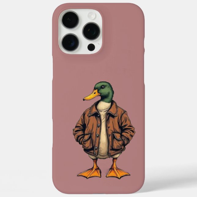 Stylish Duck iPhone 16 Pro Max Coque - Barel uniqu (Verso)
