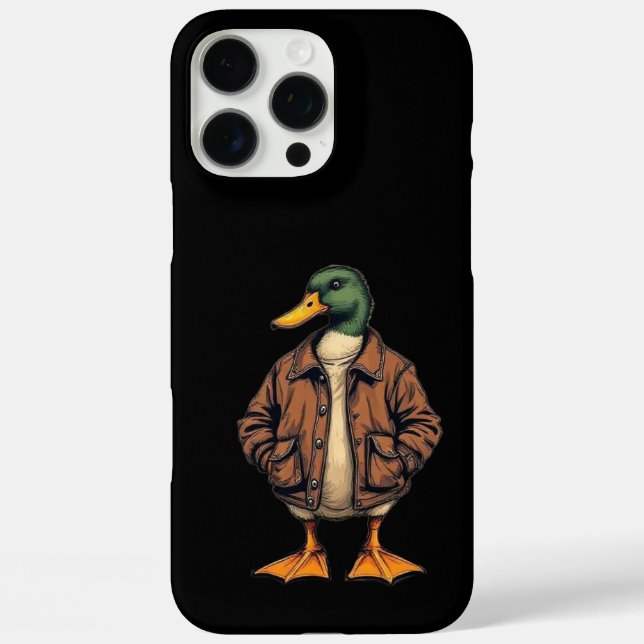 Stylish Duck iPhone 16 Pro Max Coque - Barel uniqu (Verso)