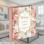 Stylish Dusty Pink Gold Wedding Memory Album Binder<br><div class="desc">✅ For matching items search 193W in my collections ✅ Capture every special memory of your big day with our Wedding Ring Binder and Album Collection, featuring elegant dusty blue and pastel blue watercolor flowers accented by shimmering gold glitter ovals. Perfect for a modern, boho, or romantic wedding theme, these...</div>
