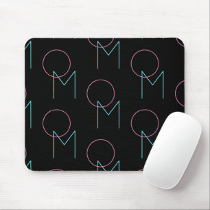Stylish Editable Any Two Modern Tiled Initials Mouse Pad