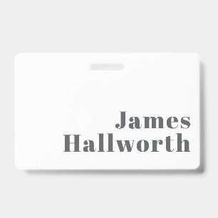 Stylish Editable Retro Modern Text   Grey Badge