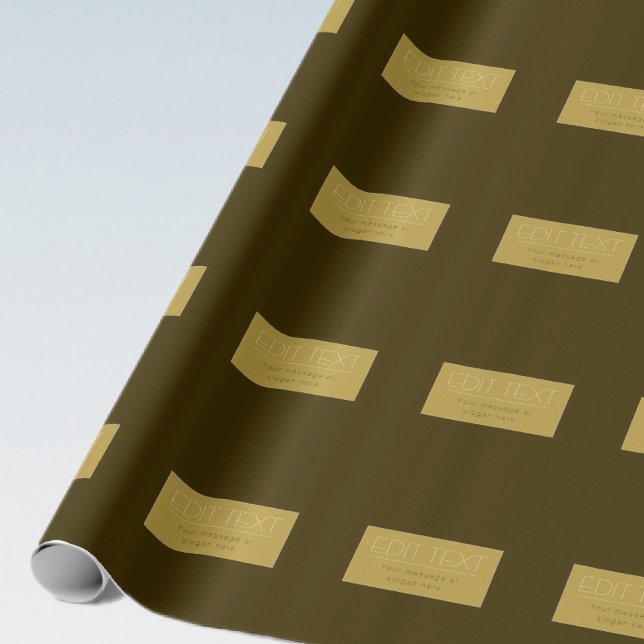 Stylish Editable Text Template | Vintage Gold Wrapping Paper (Creator Uploaded)