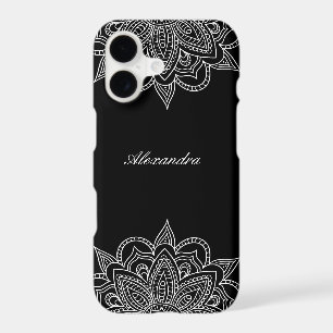 Stylish & Elegant Black & White Mandala Lace