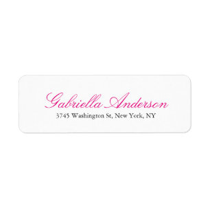 Stylish Elegant Feminine Pink Modern White