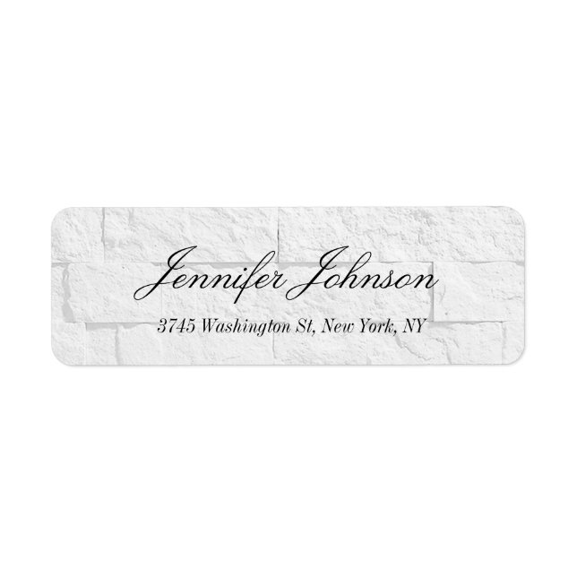 Stylish Elegant Light Gray Wall Handwriting Modern (Front)