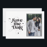 Stylish Elegant Modern Calligraphy Classic Simple Save The Date<br><div class="desc">Can be fully customized to suit your needs. © Gorjo Designs. Made for you via the Zazzle platform. // Note: photo used is a placeholder image only. You will need to replace with your own photo before ordering/printing. If you need help with this please contact me. // Need help customizing...</div>