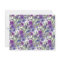 Stylish Elegant Purple Floral Watercolor Script