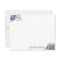 Stylish Elegant Purple Floral Watercolor Script