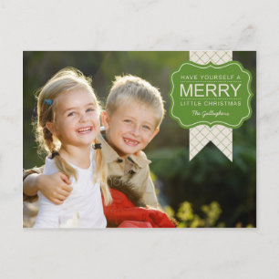 Stylish Embellishment Christmas Photo Card