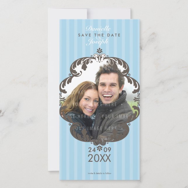 STYLISH ENREGISTRER LA CARTE DE DATE :: luxueux de (Devant)