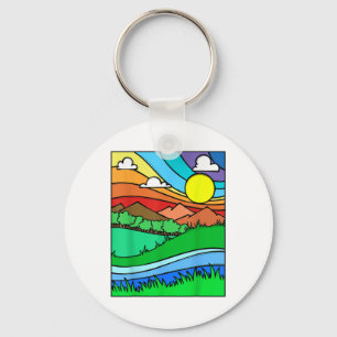 Stylish Environment Nature Climate Protection Rain Keychain