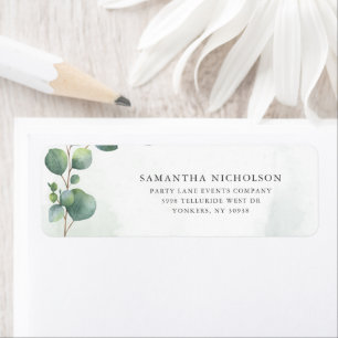 Stylish Eucalyptus Botanical Return Address