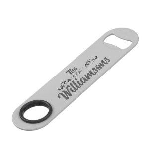 Stylish Family Name Stainless Steel Bottle Opener Bar Key
