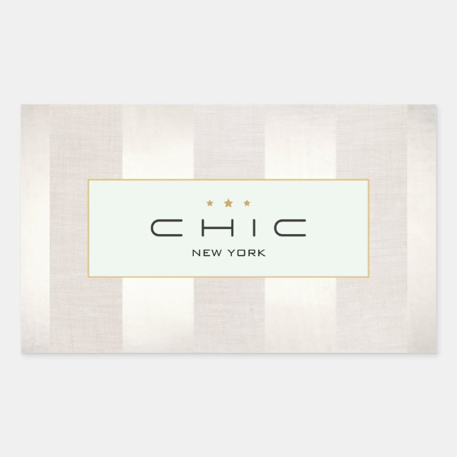 Stylish Fashion and Beauty Modern Striped Sticker (Front)