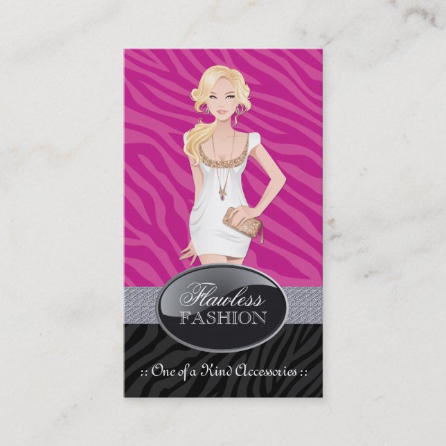 Stylish Fashion Designer Business Cards (Front)