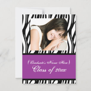 Stylish Feminine Graduation Invite