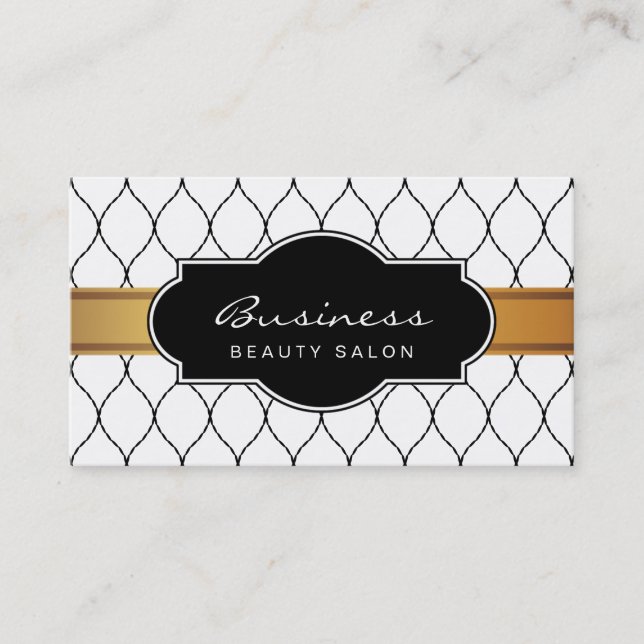 Stylish Fishnet Lace Beauty Salon Appointment (Front)
