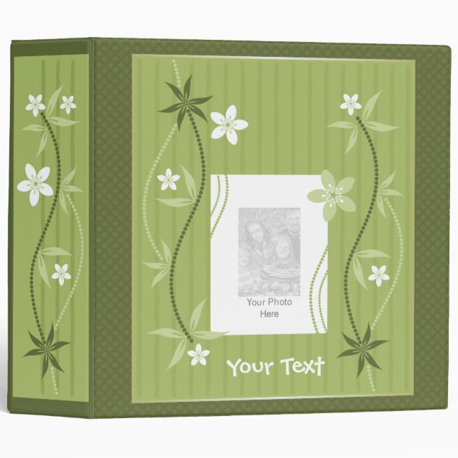 Stylish Floral Binder (Front/Spine)