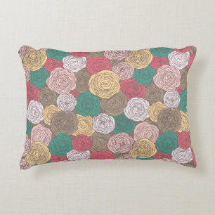 Stylish floral pattern. Bright floral Accent Pillow
