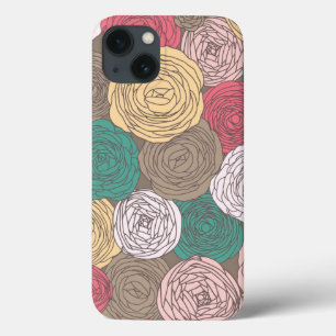 Stylish floral pattern. Bright floral iPhone 13 Case