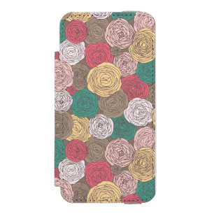 Stylish floral pattern. Bright floral Incipio Watson™ iPhone 5 Wallet Case