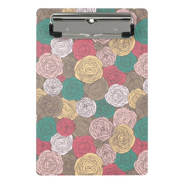 Stylish floral pattern. Bright floral Mini Clipboard (Front)