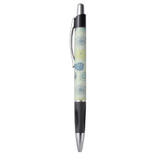 Stylish floral pattern with cute flowers pen