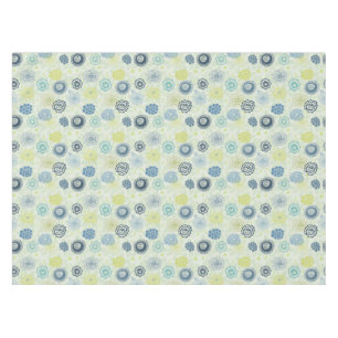Stylish floral pattern with cute flowers tablecloth