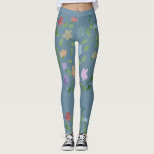 Stylish Flowered Girly Leggings