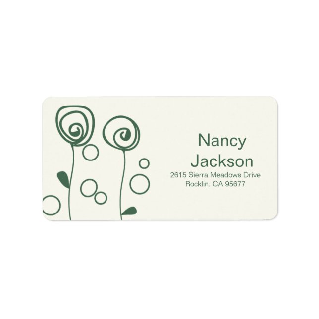 Stylish Flowers - Green Label (Front)