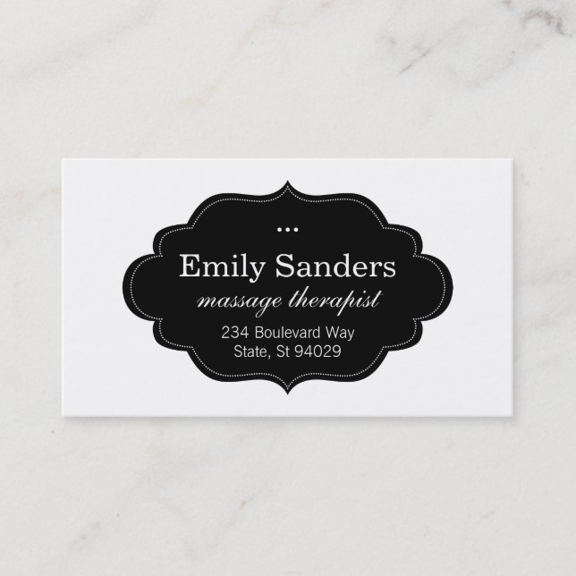Stylish Frame Business Card (Front)