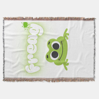 stylish frog themed home blanket
