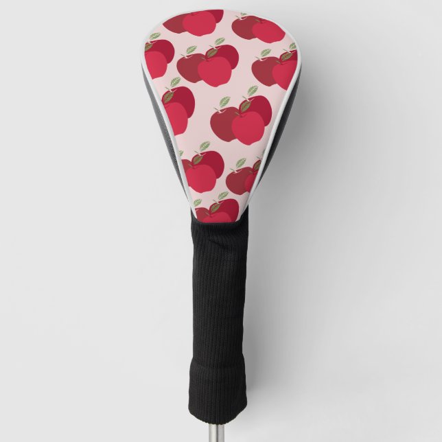 Stylish Fruit-Inspired Apple Golf Head Cover (Front)