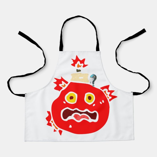 Stylish & Fun Aprons with Emoji Designs (Front)