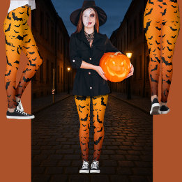 Stylish, Fun & Versatile Spooky Bats Halloween  Leggings