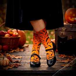 Stylish, Fun & Versatile Spooky Bats Halloween  Socks