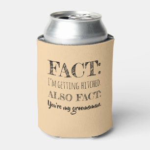 Stylish & Funny - Groomsman Proposal Tuscan Can Cooler