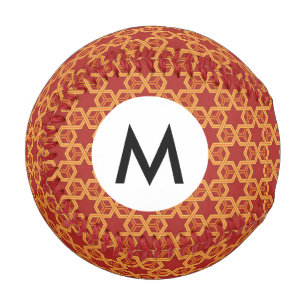 Stylish geometric ornament baseball