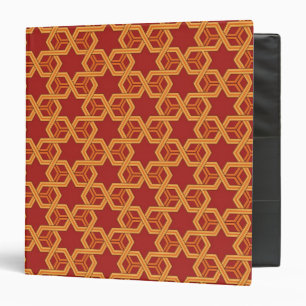 Stylish geometric ornament binder