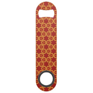 Stylish geometric ornament speed bottle opener