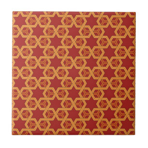 Stylish geometric ornament tile