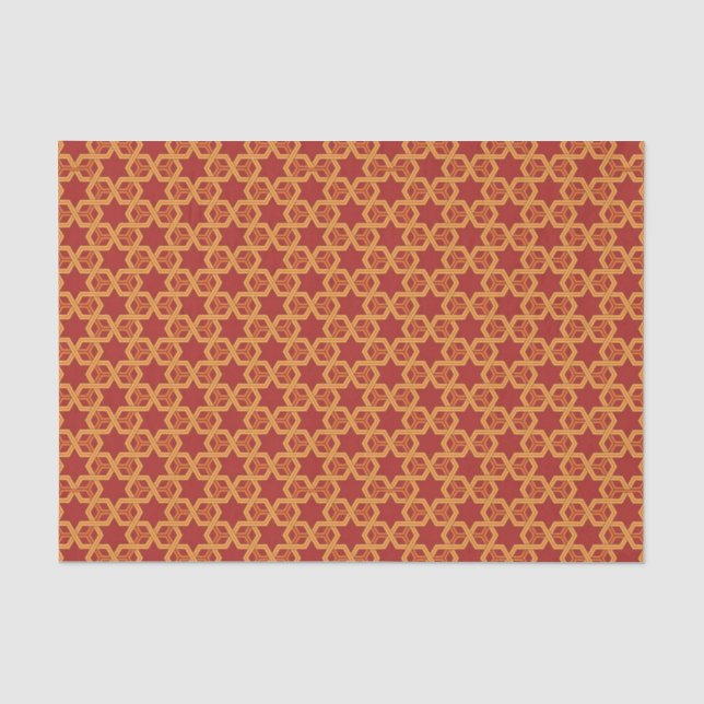 Stylish geometric ornament tissue paper (Front)