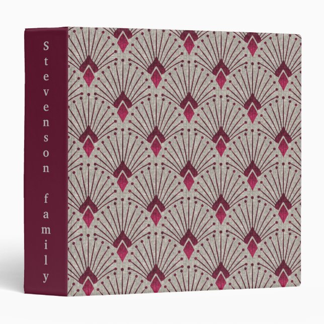 Stylish geometric pattern, art deco. binder (Front/Spine)