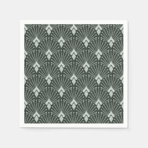Stylish geometric pattern, art deco. napkin