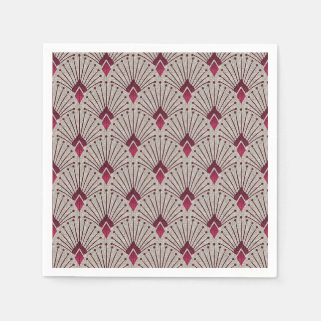 Stylish geometric pattern, art deco. napkin (Front)