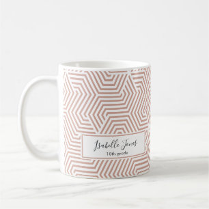 stylish geometric script school college  coffee mu coffee mug